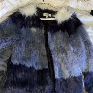 Faux fur coat